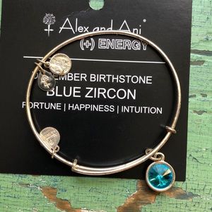 Silver Alex and Ani bracelet, decent condition.